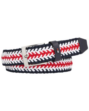 Cintura Tommy Hilfiger Uomo Elastica Intrecciata