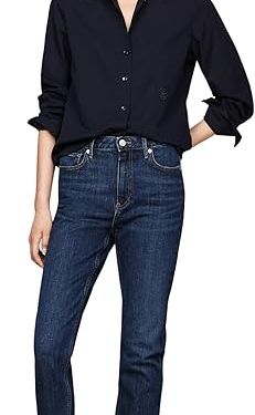 Tommy Hilfiger Donna Jeans Slim Fit, Blu (Dark Blue), WW0WW422041