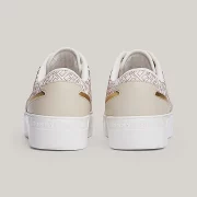 Sneakers in pelle con plateau e monogrammi TH FW0FW081210K4